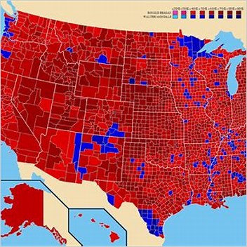 United States Presidential Election 1984 Results By State